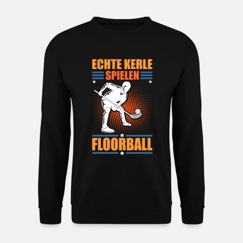 Floorball Floorballspieler - Unisex Pullover - Schwarz