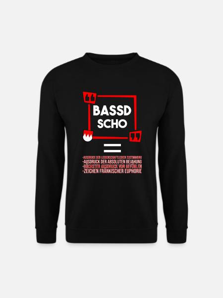 Franken Bassd Scho Erklärung - Unisex Pullover - Schwarz