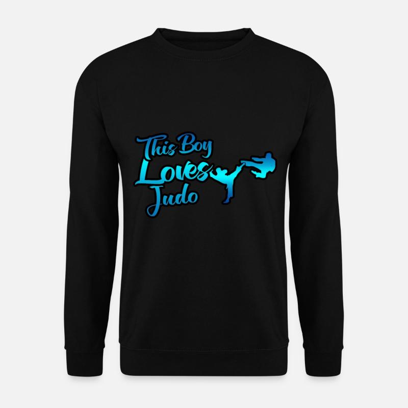 Ce garçon aime le judo - Sweat-shirt Unisexe - noir