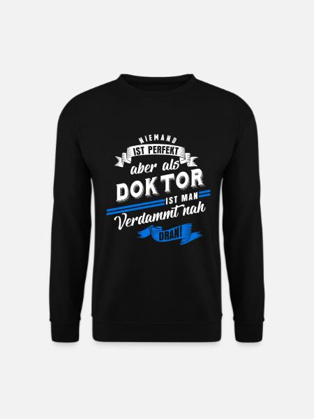 Doktor Doktortitel Doktorarbeit - Unisex Pullover - Schwarz