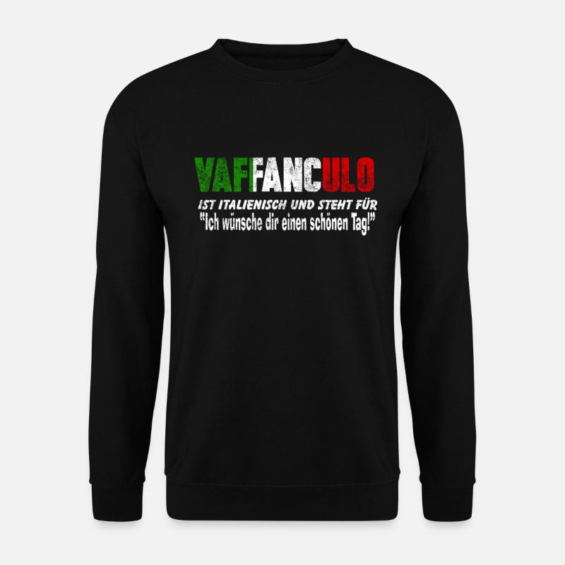 Italienisch Italiener Lustig - Unisex Pullover - Schwarz