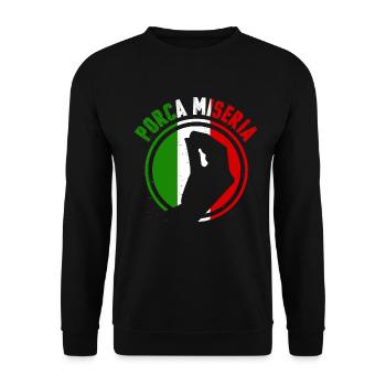 Italien Sicilia - Unisex Pullover - Schwarz - Vorne - Alina (178cm) & Michal (187cm)