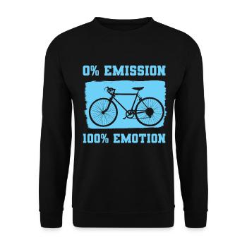 Umweltschutz Fahrrad Klimawandel Spruch MTB - Unisex Pullover - Schwarz - Vorne - Alina (178cm) & Michal (187cm)