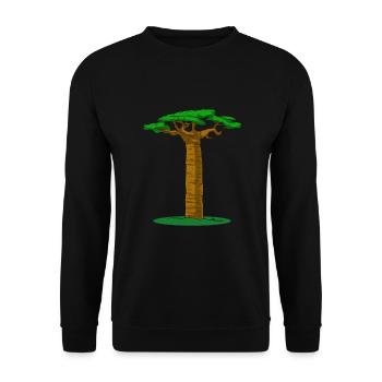 Baobab Tree - Unisex Pullover - Schwarz - Vorne - Alina (178cm) & Michal (187cm)