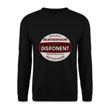 Disponent Kompetente Beratung - Unisex Pullover - Schwarz - Vorne - Alina (178cm) & Michal (187cm)
