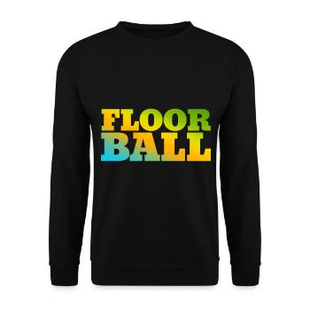 Unihockey Hobby in leuchtenden Farben - Unisex Pullover - Schwarz - Vorne - Alina (178cm) & Michal (187cm)