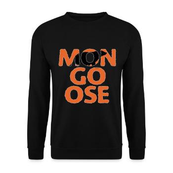 Mongoose shadows in the name - Unisex Sweatshirt - black - Front - Alina (178cm) & Michal (187cm)