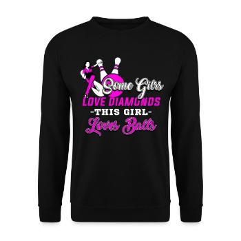 Bowling, fille de bowling - Sweat-shirt Unisexe - noir - Devant - Alina (178cm) & Michal (187cm)