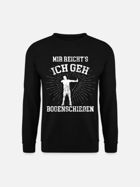 Bogenschießen Langbogen - Unisex Pullover - Schwarz
