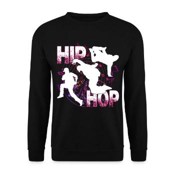 Awesome Hip Hop Dance - Unisex Sweatshirt - black - Front - Alina (178cm) & Michal (187cm)