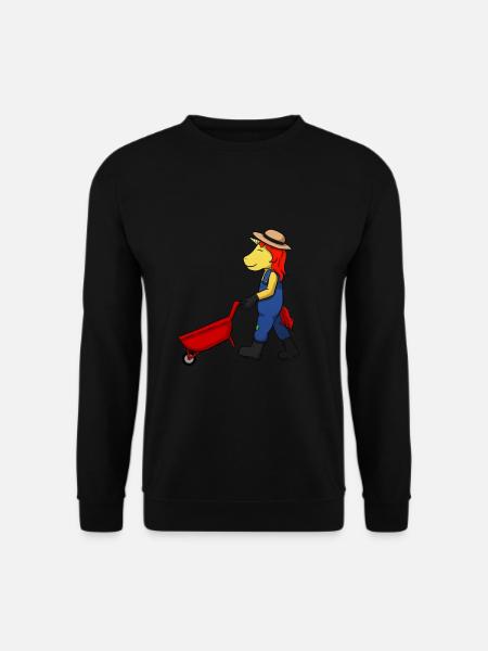 Gardener Unicorn - Unisex Pullover - Schwarz