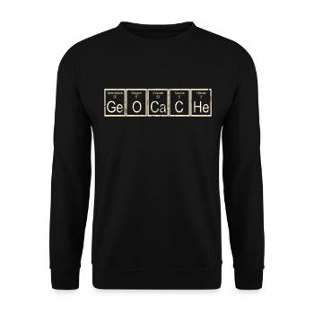 geocaching - Unisex Pullover - Schwarz - Vorne - Alina (178cm) & Michal (187cm)