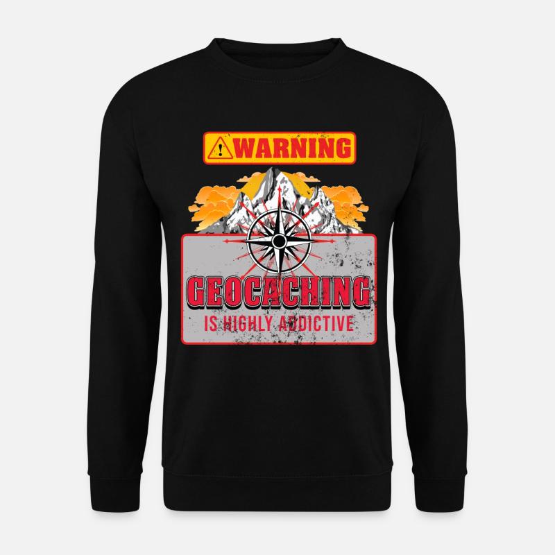 Geocaching - Unisex Pullover - Schwarz