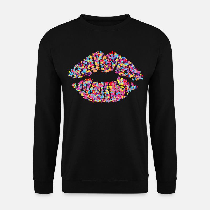 baiser la bouche - Sweat-shirt Unisexe - noir