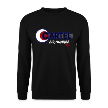 CARTEL BIR NUMARA 1995 - Unisex Pullover - Schwarz - Vorne - Alina (178cm) & Michal (187cm)