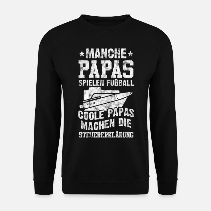 Steuerberater Steuererklärung Papa Vatertag - Unisex Pullover - Schwarz
