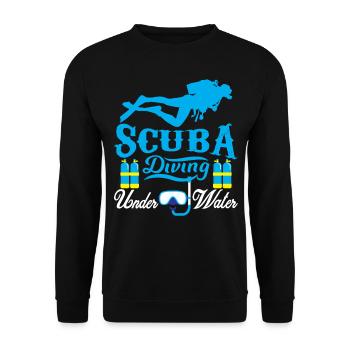 Scuba Diving - Unisex Pullover - Schwarz - Vorne - Alina (178cm) & Michal (187cm)