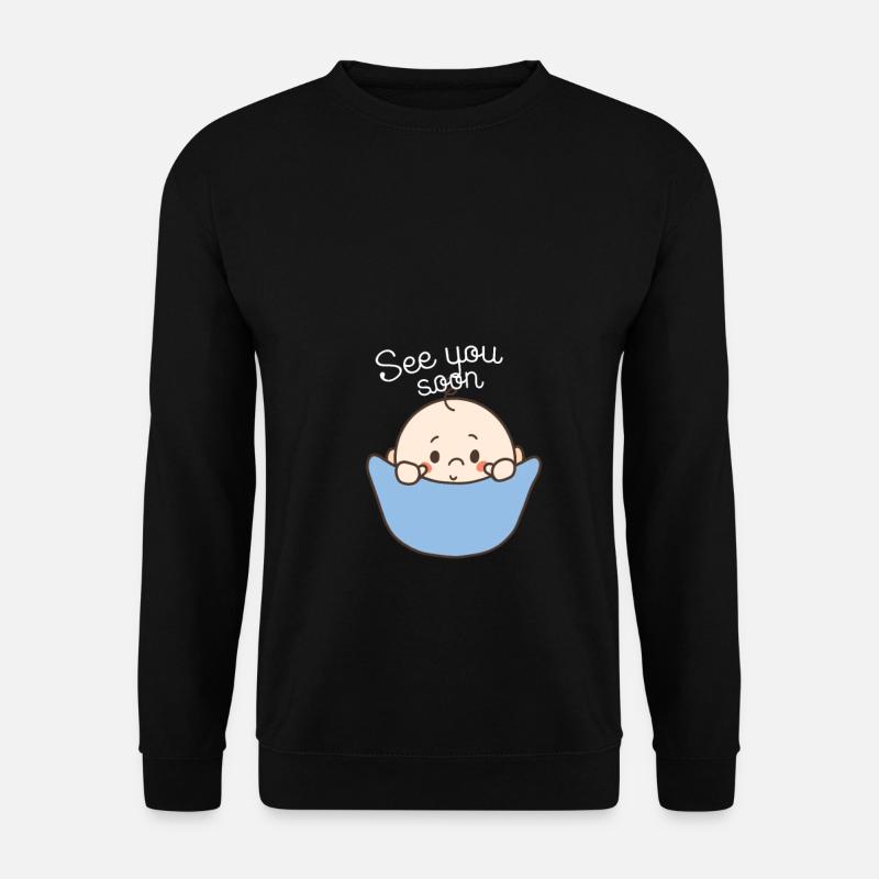 Verkündung Schwangerschaft werden Mutter - Unisex Pullover - Schwarz