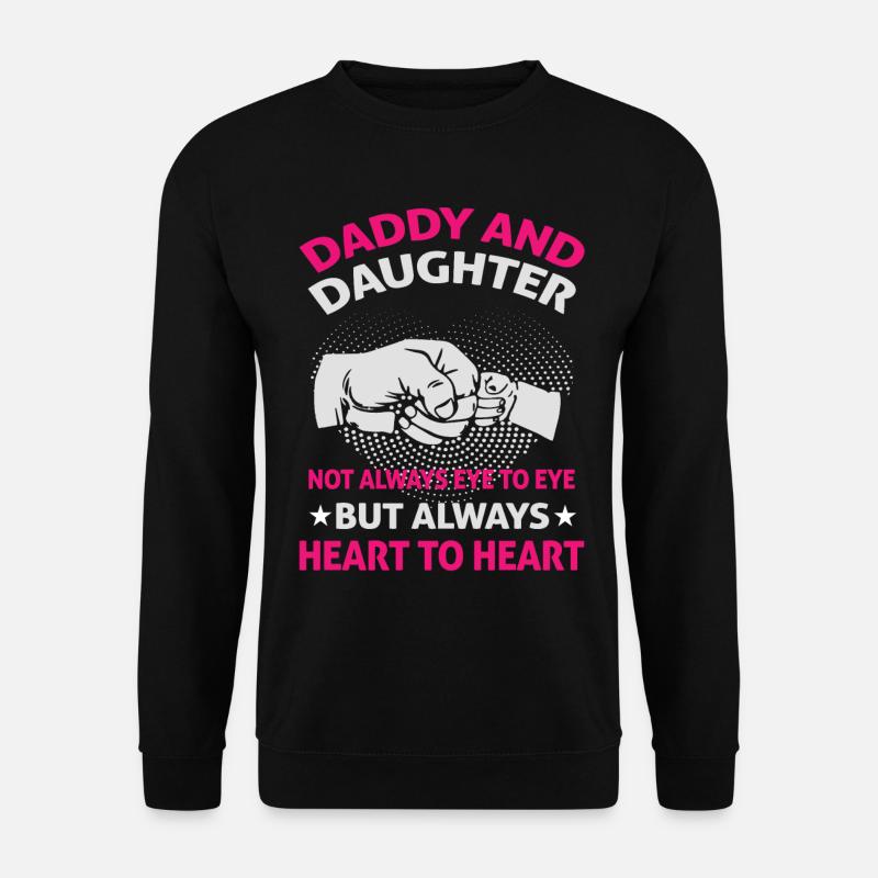 Vater und Tochter - Unisex Pullover - Schwarz