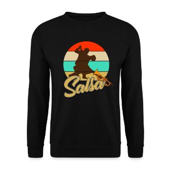 salsa - Sweat-shirt Unisexe - noir - Devant - Alina (178cm) & Michal (187cm)