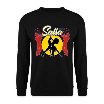 Salsa - Unisex Sweatshirt - black - Front - Alina (178cm) & Michal (187cm)