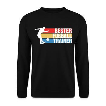 Bester Fußball Trainer - Unisex Pullover - Schwarz - Vorne - Alina (178cm) & Michal (187cm)