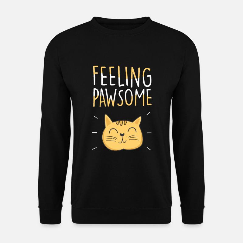 feeling pawsome - Unisex Sweatshirt - black