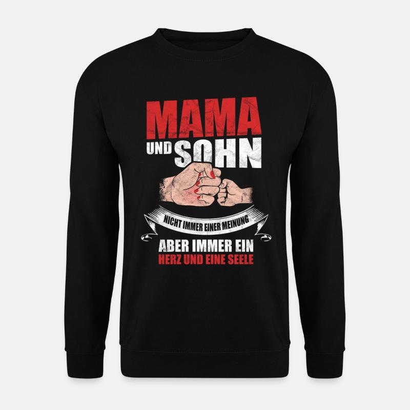 Mama Sohn Muttertag Geschenk - Unisex Pullover - Schwarz