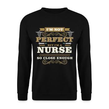 infirmière - Sweat-shirt Unisexe - noir - Devant - Alina (178cm) & Michal (187cm)