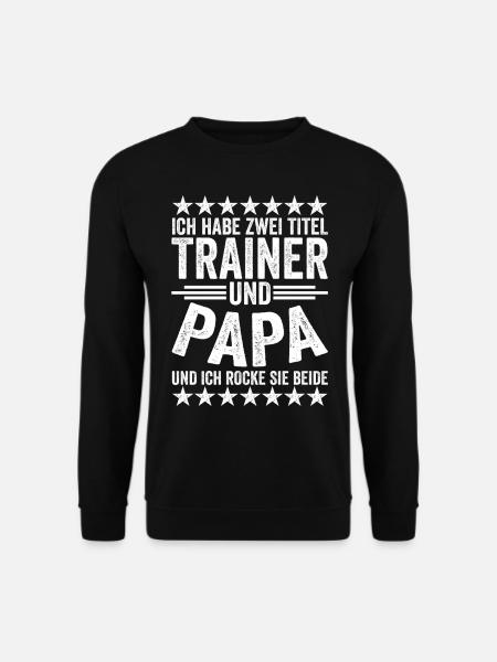 Fußball Trainer - Unisex Pullover - Schwarz