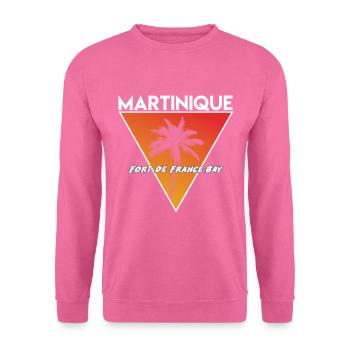 martinique mit Hauptstadt - Unisex Pullover - Pink - Vorne