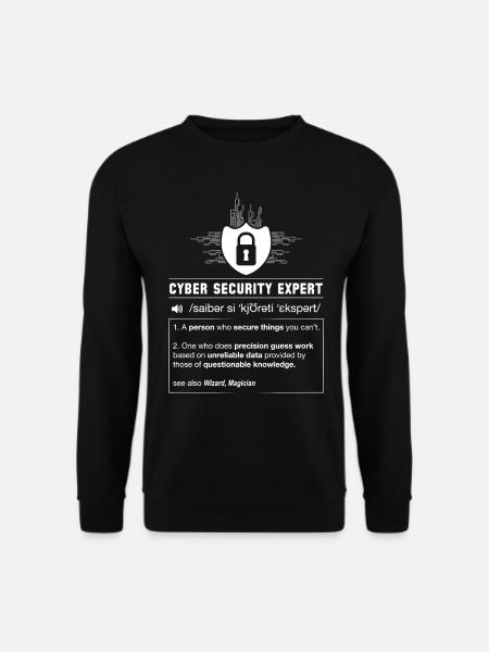Cyber Security Definition Programmierer IT Nerd - Unisex sweater - sort