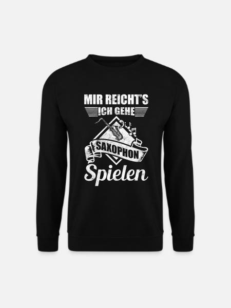 Saxophon Saxophonist - Unisex Pullover - Schwarz