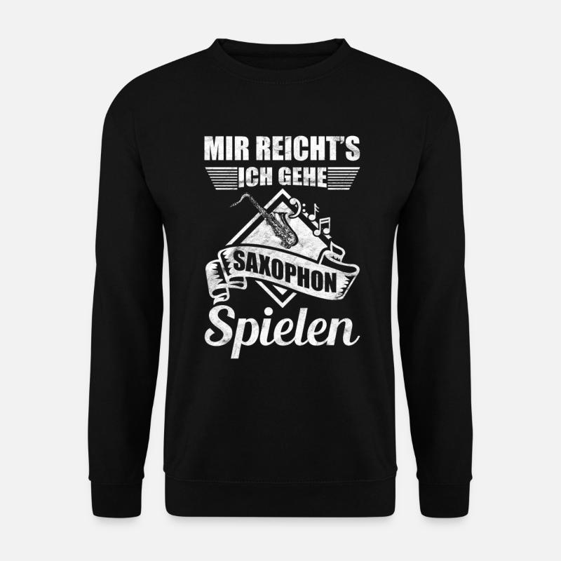 Saxophon Saxophonist - Unisex Pullover - Schwarz