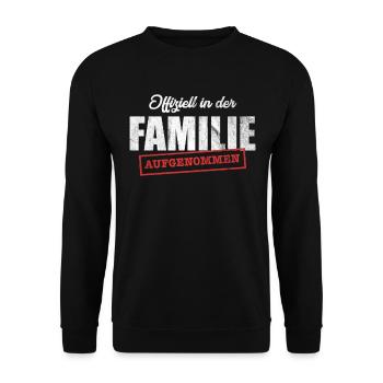 Schwager Familie - Unisex Pullover - Schwarz - Vorne - Alina (178cm) & Michal (187cm)