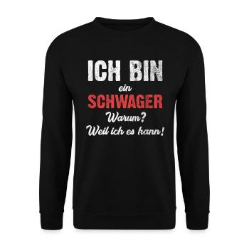 Schwager - Unisex Pullover - Schwarz - Vorne - Alina (178cm) & Michal (187cm)