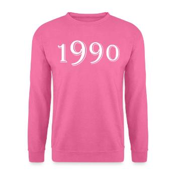 Année de naissance 1990 - Sweat-shirt Unisexe - rose - Devant