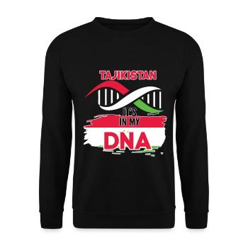 Tajikistan is in my DNA - Unisex Sweatshirt - black - Front - Alina (178cm) & Michal (187cm)