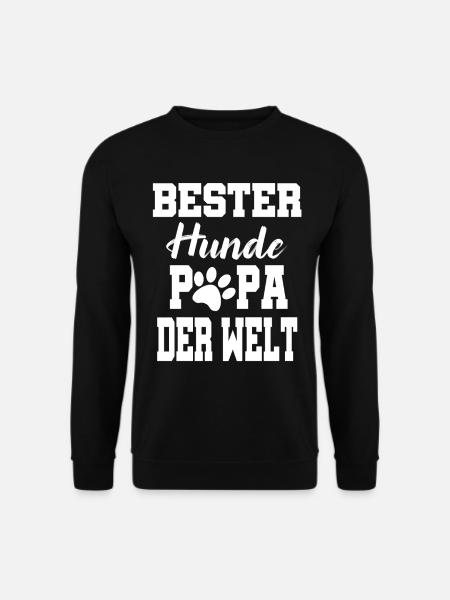 Hunde Papa Hund - Unisex Pullover - Schwarz