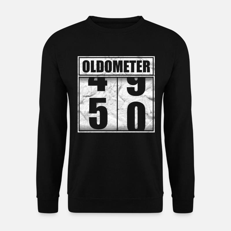 Oldometer 50 Jahre alt Geburtstag Geschenk - Unisex Pullover - Schwarz