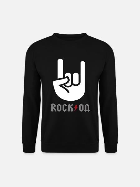 Rock rock and roll rock musique rocker - Sweat-shirt Unisexe - noir