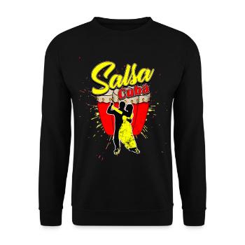 Salsa - Unisex Sweatshirt - black - Front - Alina (178cm) & Michal (187cm)