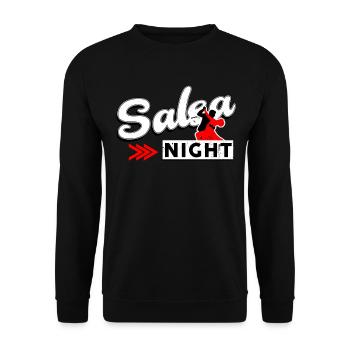 Salsa - Unisex Sweatshirt - black - Front - Alina (178cm) & Michal (187cm)