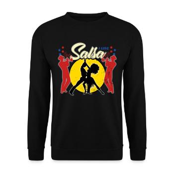 Salsa - Unisex Sweatshirt - black - Front - Alina (178cm) & Michal (187cm)