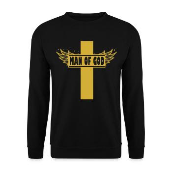 Pasteur pasteur Bible homme de Dieu chrétien - Sweat-shirt Unisexe - noir - Devant - Alina (178cm) & Michal (187cm)