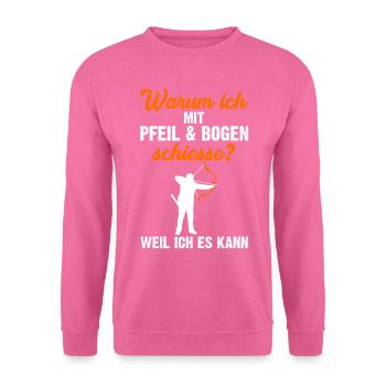 Bogenschütze - Unisex Pullover - Pink - Vorne
