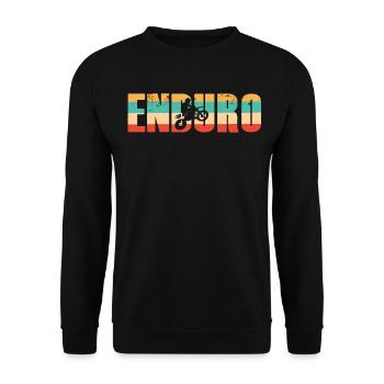 Enduro - Sweat-shirt Unisexe - noir - Devant - Alina (178cm) & Michal (187cm)