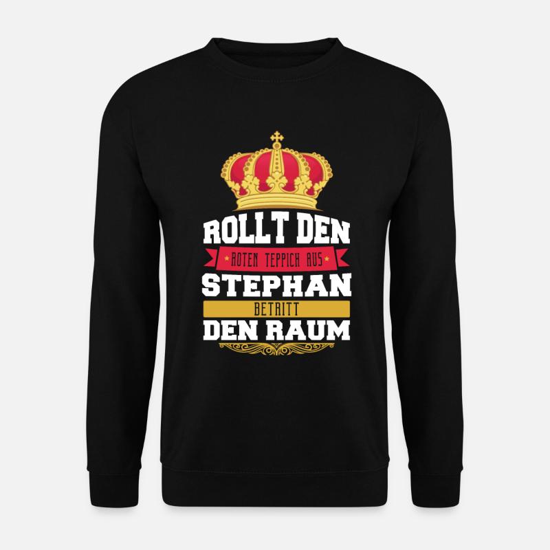 Geschenk Stephan Rollt Teppich aus Geburtstag - Unisex Pullover - Schwarz