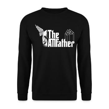 Vikings - Odin The Allfather Valknut Film Fan - Unisex Sweatshirt - black - Front - Alina (178cm) & Michal (187cm)