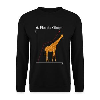 Étudiant en mathématiques math nerd enseignant - Sweat-shirt Unisexe - noir - Devant - Alina (178cm) & Michal (187cm)